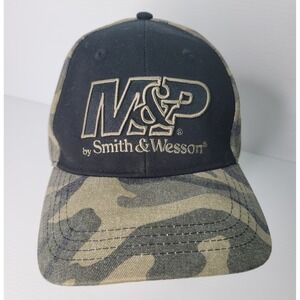 Smith & Wesson M&P Camo Hat Mens OS Black Camouflage Baseball Cap
